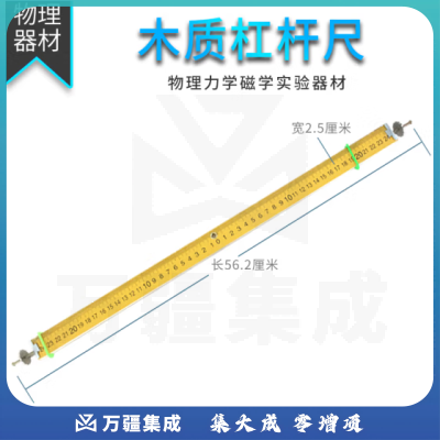 思齐（SiQi）木质杠杆尺 物理力学杠杆平衡原理实验仪器