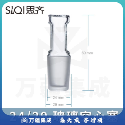 思齐（SiQi）24#空心塞 标准塞玻璃塞玻璃空心塞实验室耗材