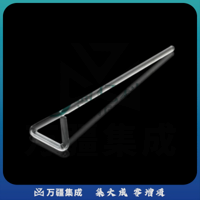 生物科技实验室化学教具教学器材涂布棒三角L型玻璃不锈钢刮推板 三角型玻璃