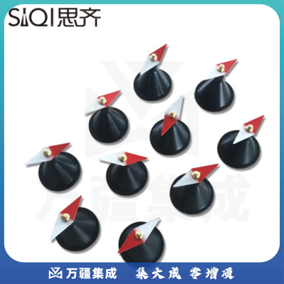 思齐（SiQi）菱形小磁针十只装 物理实验器材磁学中学教学仪器