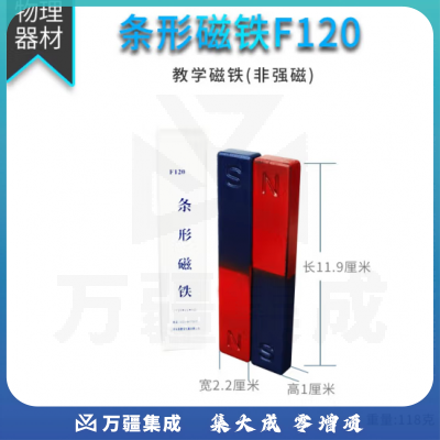 思齐（SiQi）条形磁铁 F120（一对） 磁铁教具吸铁石教学实验器材