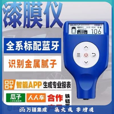 中辐核仪四代漆膜仪蓝牙高精度二手车漆面检测仪厚度测量仪铁铝两用 果欧四代蓝色（铁铝两用）