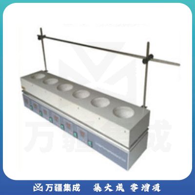 常州国宇HDM-6×250A 数显六联控温电热套6×250ML高温300℃定制 HDM-6×250A 数显六联控温电热套