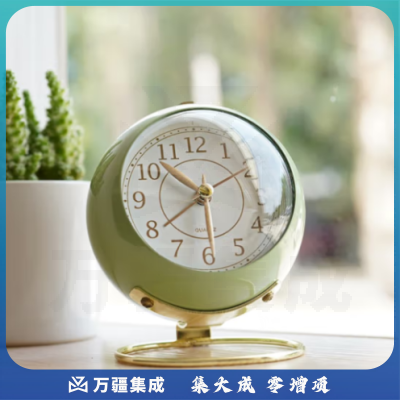 汉时（Hense）闹钟学生儿童专用起床神器高中生床头闹表懒人桌面小时钟HA08绿色