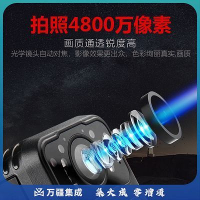 普法眼 DSJ-PF6 128G记录仪高清红蓝爆闪红外夜视12小时持续录像内置128G版