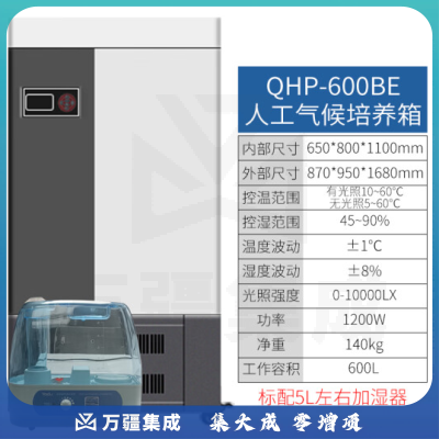 恩谊 人工气候培养箱实验室植物种子催芽发芽箱恒温光照培养箱 QHP人工气候箱 600升