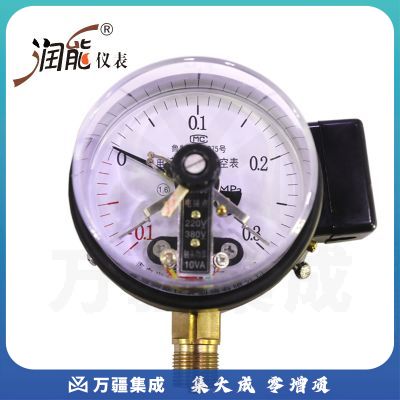 润能负压真空电接点压力表YXZ100 上下限报警自动控制 触头功率10VA -0.1-0MPa