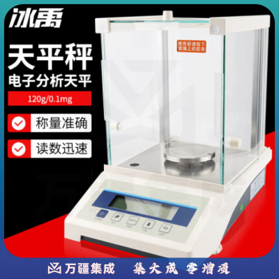 冰禹 BYS-312 实验室电子分析天平 高精度万分之一天平秤 120g/0.1mg