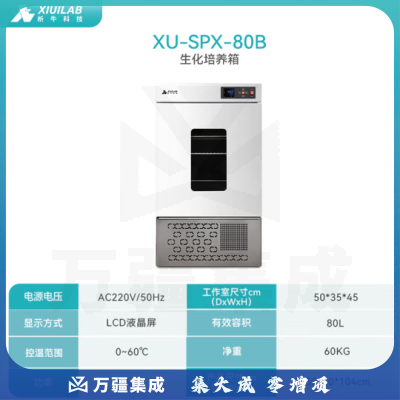 析牛科技 实验室生化培养箱微生物种子催芽恒温恒湿试验箱 生化XU-SPX-80B