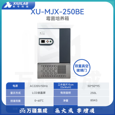 析牛科技 实验室霉菌细菌微生物培养箱电热恒温恒湿试验箱 XU-MJX-250BE双门