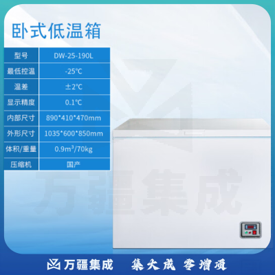 恩谊 低温试验箱环境老化测试箱实验室小型工业高低温箱冷冻柜 -25℃ 卧式190升
