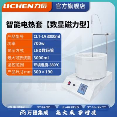 力辰科技 数显恒温电热套 磁力搅拌器实验室调温加热套 CLT-1A 3000ml(数显磁力)