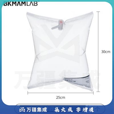 比克曼生物（BKMAM）特氟龙采气袋氟膜采样袋VOCs非总烃气袋聚四氟乙烯气体取样袋 3L单阀 PP阀门