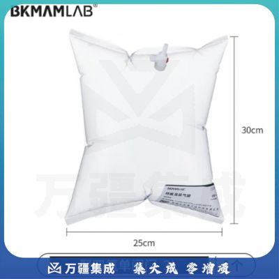 比克曼生物（BKMAM）特氟龙采气袋氟膜采样袋VOCs非总烃气袋聚四氟乙烯气体取样袋 3L单阀 聚四氟阀门