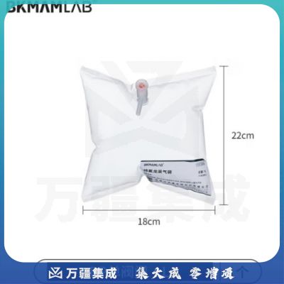 比克曼生物（BKMAM）特氟龙采气袋氟膜采样袋VOCs非总烃气袋聚四氟乙烯气体取样袋 1L单阀 PP阀门
