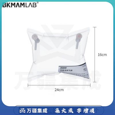 比克曼生物（BKMAM）特氟龙采气袋氟膜采样袋VOCs非总烃气袋聚四氟乙烯气体取样袋 1L双阀 PP阀门