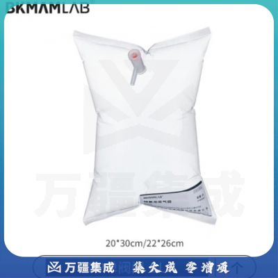 比克曼生物（BKMAM）特氟龙采气袋氟膜采样袋VOCs非总烃气袋聚四氟乙烯气体取样袋 2L单阀 PP阀门