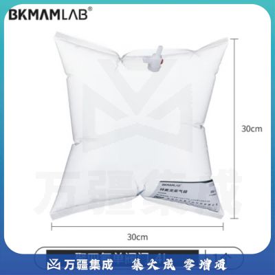 比克曼生物（BKMAM）特氟龙采气袋氟膜采样袋VOCs非总烃气袋聚四氟乙烯气体取样袋 4L单阀 聚四氟阀门