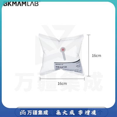 比克曼生物（BKMAM）特氟龙采气袋氟膜采样袋VOCs非总烃气袋聚四氟乙烯气体取样袋 0.5L单阀 PP阀门