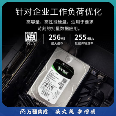 希捷ST8000NM017B企业级硬盘 8TB 256MB 7200RPM SATA接口 希捷银河Exos 7E10系列