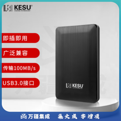 科硕 KESU 移动硬盘加密USB3.0 2.5英寸K1-时尚黑外接存储文件照片备份 160G
