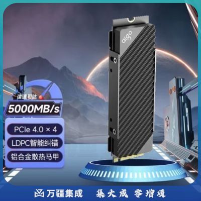 爱国者 (aigo) 1TB SSD固态硬盘 M.2接口(NVMe协议PCIe 4.0 x4) P5000 竞速版 5000MB/s 迅猛读写