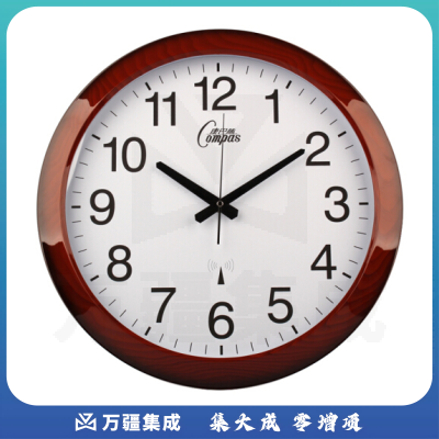 康巴丝 2060S-WIFI版 智能电波钟 考场专用仿木电波钟