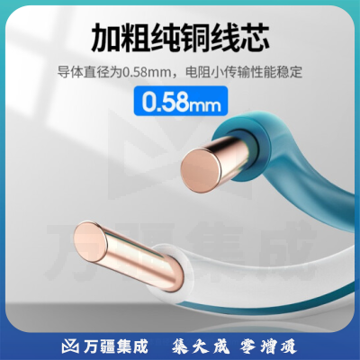 绿联六类千兆网线工程版0.57mm纯铜线芯CAT6类8芯非屏蔽双绞线 六类双屏蔽网线305米（0.58mm线芯）