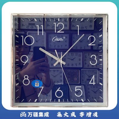 康巴丝客厅时钟现货批发现代简约石英挂钟家居静音壁钟钟表