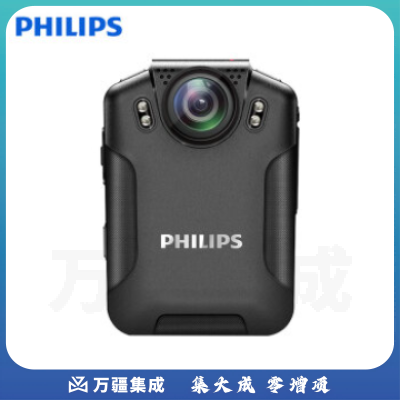 飞利浦（PHILIPS）VTR8101 便携音视频记录仪 工作记录仪1080P高清星光夜视录像机 便携式摄像装置+128G