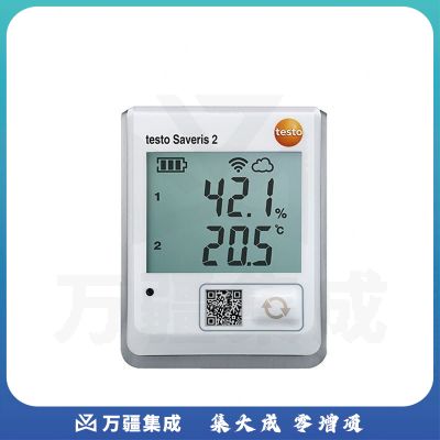 德图（testo）Saveris 2-T1 WiFi温度记录仪/监测系统带显示和内置NTC温度传感器(订货号0572 2031) 1年维保