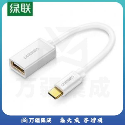 绿联 UGREEN 30176 OTG数据线 Type-C转USB2.0转接头 USB-C转换器