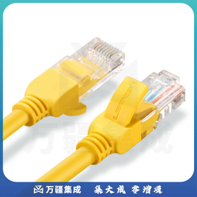 绿联(UGREEN) 11231 2米 超五类网线 百兆网络连接线 Cat5e超5类成品跳线 家用装修电脑宽带非屏蔽八芯双绞线