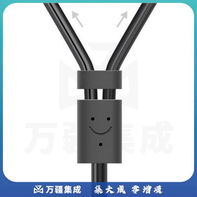 绿联 10511 3.5mm转双莲花头音频线一分二 红白2RCA连接线 1.5米 （计价单位：根）