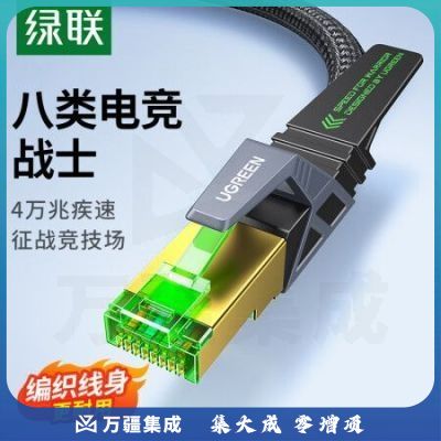 绿联（UGREEN)15247 八类电竞4万兆网线 CAT8类高速网络跳线多重屏蔽双绞线3米