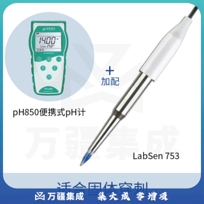 三信沛瑞（SANXIN APERA）PH850便携式pH计测试仪酸度计水质检测仪高精度ph值检测仪测试仪 PH850 LabSen穿刺电极