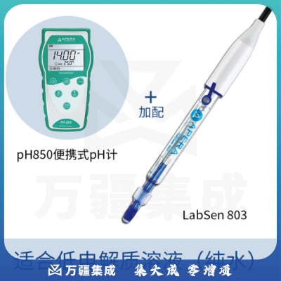三信沛瑞（SANXIN APERA）PH850便携式pH计测试仪酸度计水质检测仪高精度ph值检测仪测试仪 PH850+LabSen纯水电极