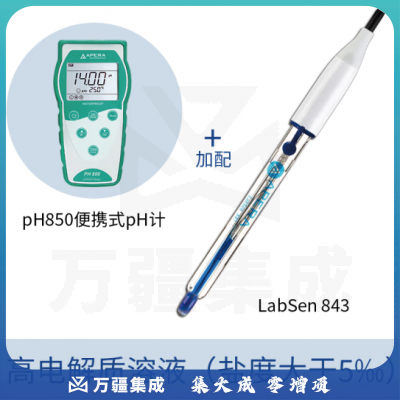三信沛瑞（SANXIN APERA）PH850便携式pH计测试仪酸度计水质检测仪高精度ph值检测仪测试仪 PH850+LabSen高电解质