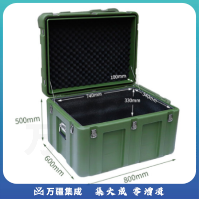 鼎阳 滚塑箱设备塑料箱仪器箱安全防护箱防震单反相机箱防水工具箱 空箱800×600×500