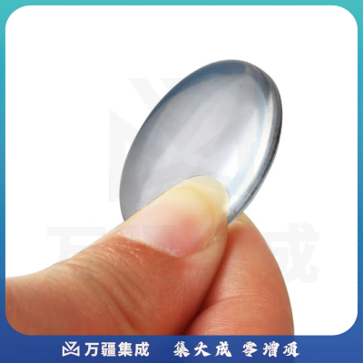 六鑫 光学镜片 双凸平凸双凹凸透镜 望远镜组装材料双凹凹透镜 初中物理教学仪器 实验器材 直径5cm平凸凸透镜 焦距300mm【2片装】