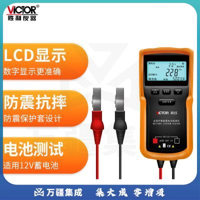 胜利仪器（VICTOR） 汽车蓄电池检测仪 12V/24V电瓶测试仪器 VC3015