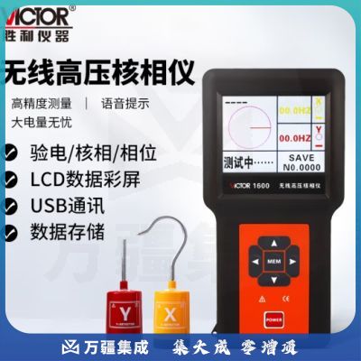 胜利仪器（VICTOR）无线高压核相仪 语音高压核相器 智能核相仪 验电测试 VC1600
