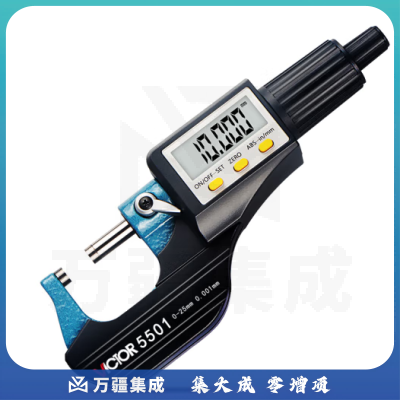 胜利仪器（VICTOR）外径数显千分尺 千分卡尺 电子分厘卡 0-25mm 螺旋测微器0.01mm VC5501