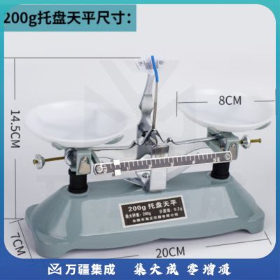 托盘天平称砝码小学生中学初中物理实验器材教学仪器 托盘天平200g