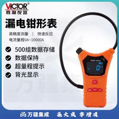胜利仪器（VICTOR）柔性电流表 钳形数字万用表 泄漏电流钳形表 大电流表 VC690A