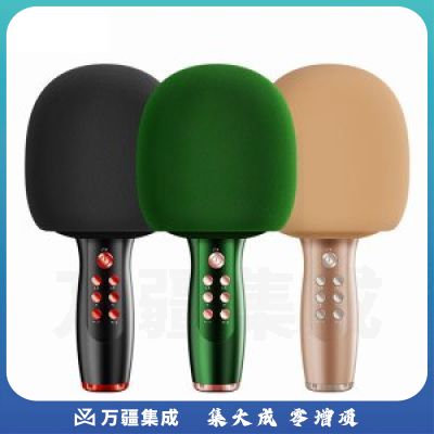 索爱 soaiy MC21 音响一体无线蓝牙麦克风话筒 录音主播声卡套装 时尚金