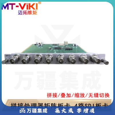 迈拓维矩（MT-viki)多屏拼接处理器 混合矩阵拼接器HDMI/DVI/VGA开窗漫游叠加无缝切换 4路SDI输入板卡