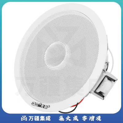 先科Z4-1同轴定阻吸顶喇叭音响 高保真天花板吊顶音响5英寸