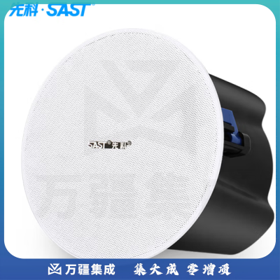 先科G14-C 吸顶喇叭音响 丝膜高音吸顶 高保真天花板吊顶音响
