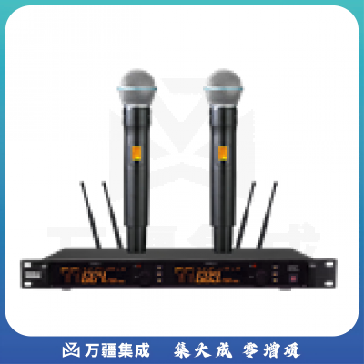 视音微云无线话筒（双手持一拖二）HC-840UH